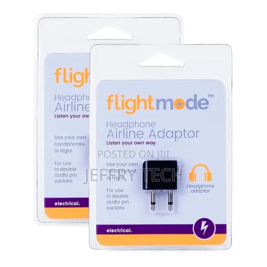 Flightmode Airplane Stereo Socket Audio Adapter for 3.5mm He
