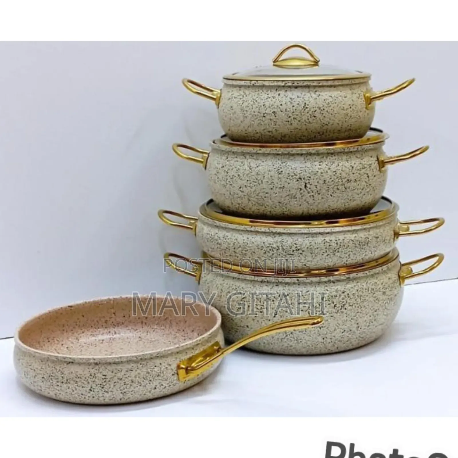 9 PCS Granite Cookware Set at 