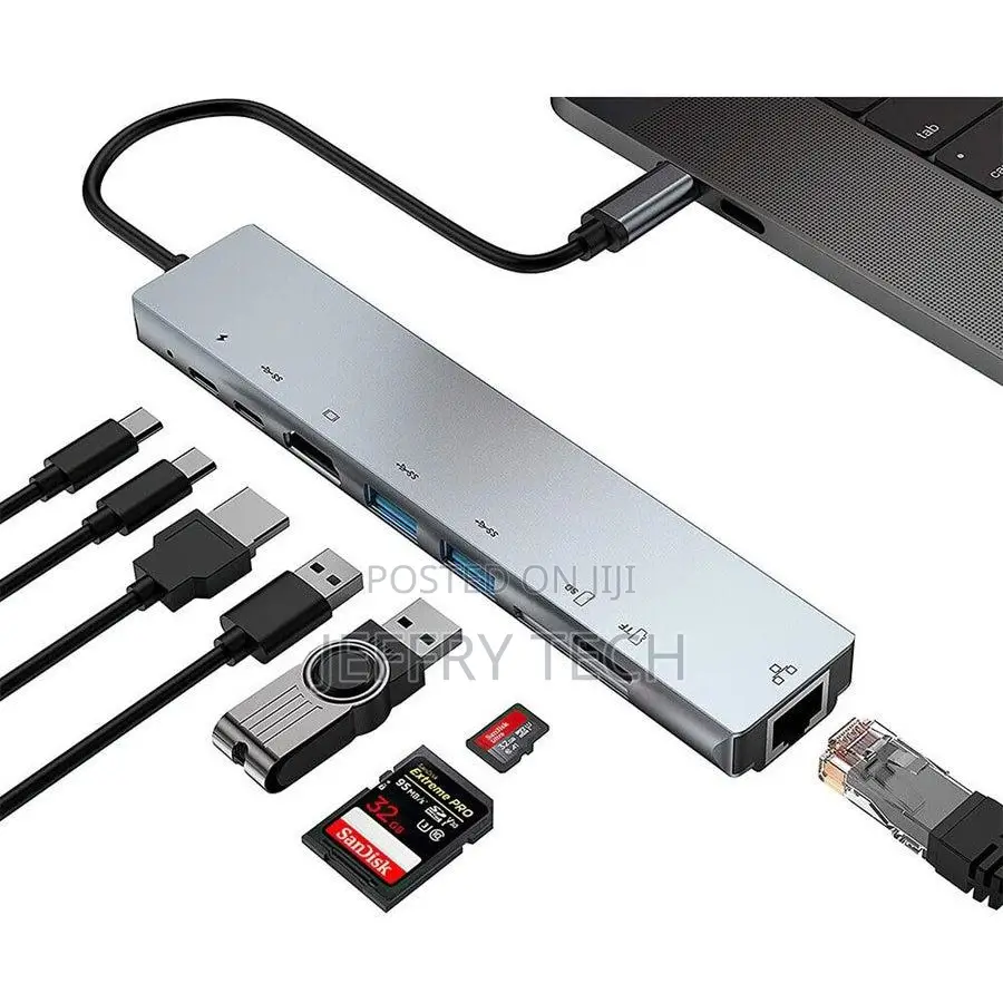 For Macbook Pro Usb C Hub Multiport Adapter Hdmi