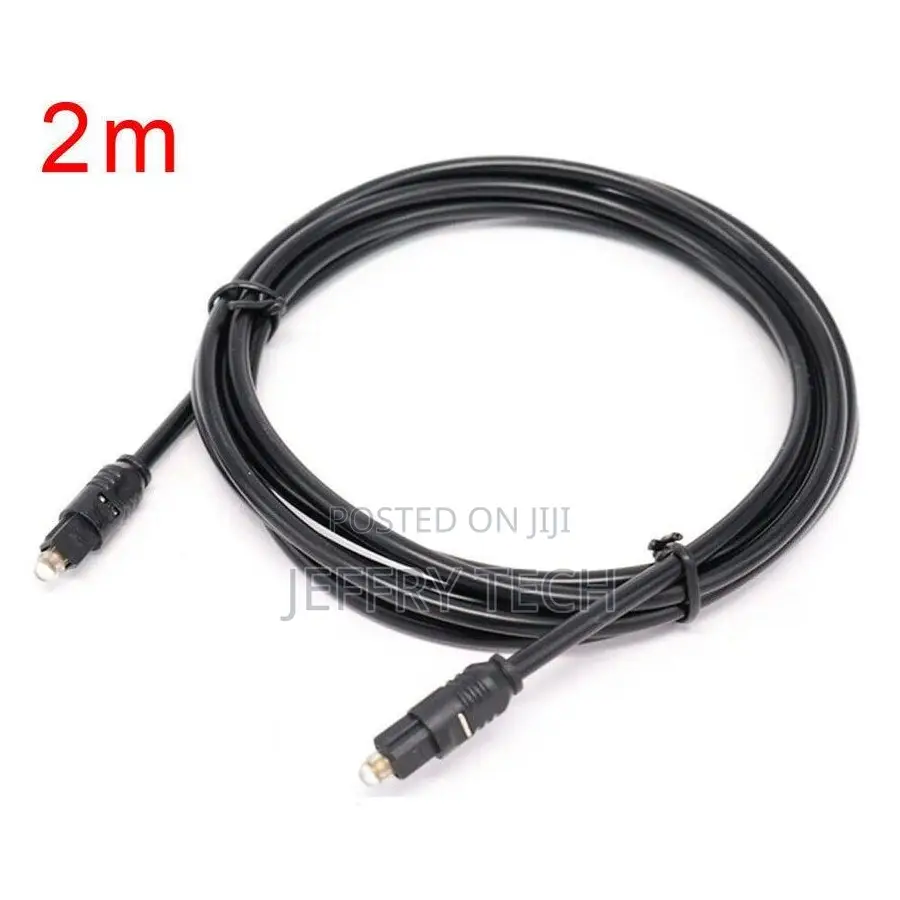 Optical Fibre Digital Audio Cable Lead Cord Toslink Spdif 2m