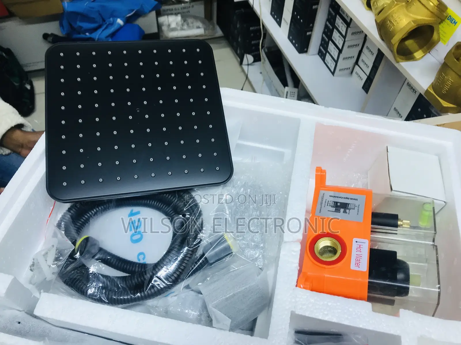 Matt Black 5 Way Concealed Shower Mixer. Brimix