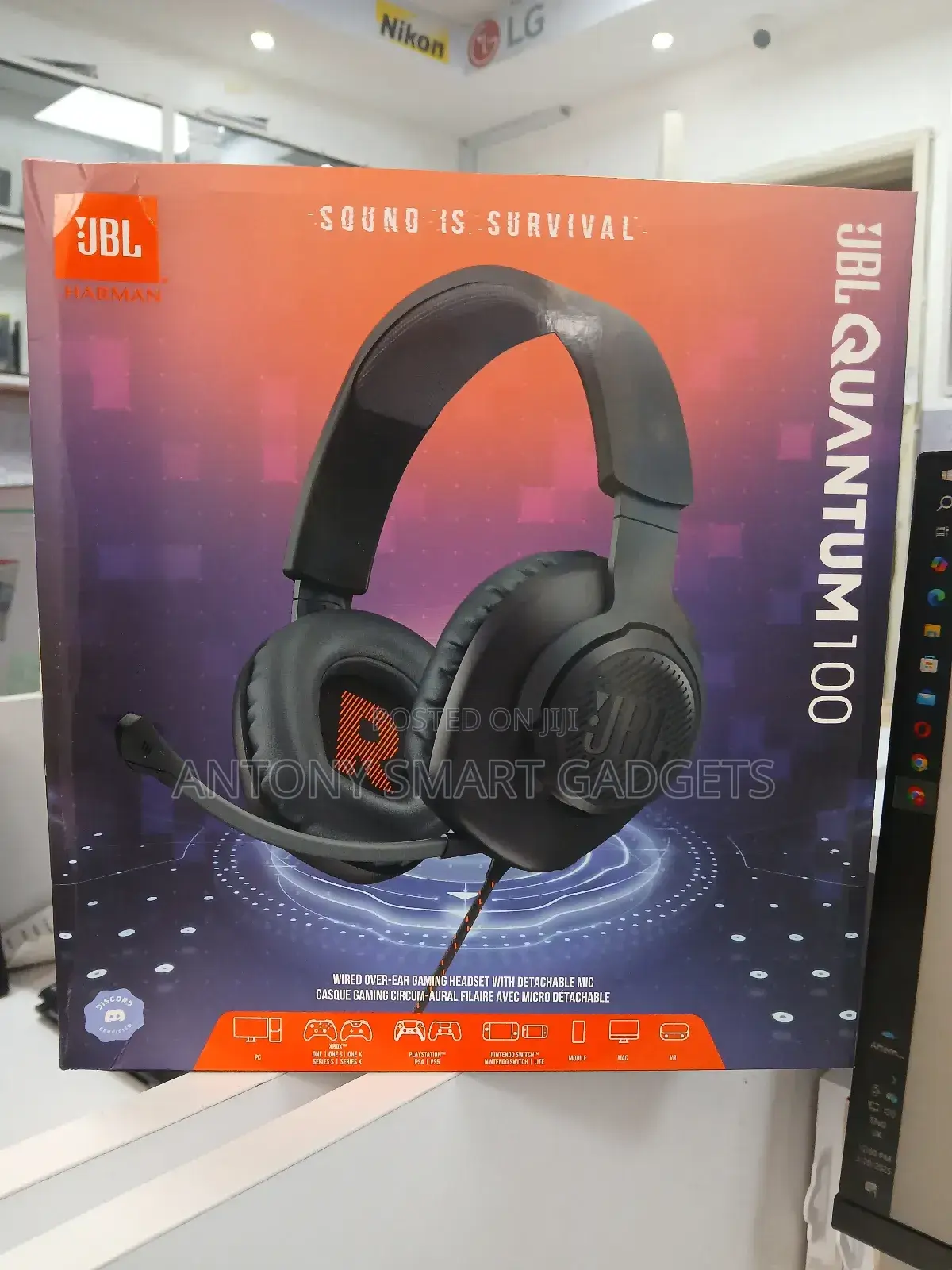 JBL Quantum 100 Headphones