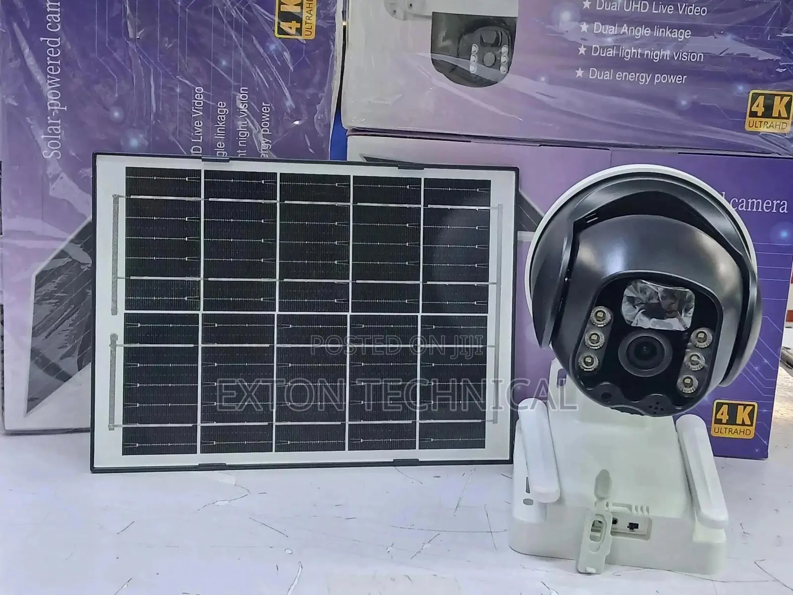 Ip65 Waterproof Solar Panel Outdoor V360 Camera