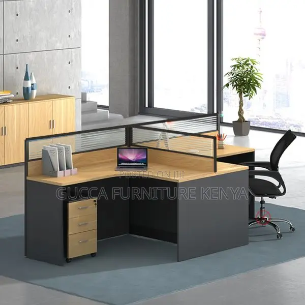 Workstations: 2-Way Ergonomic L-Shape Office Workstation