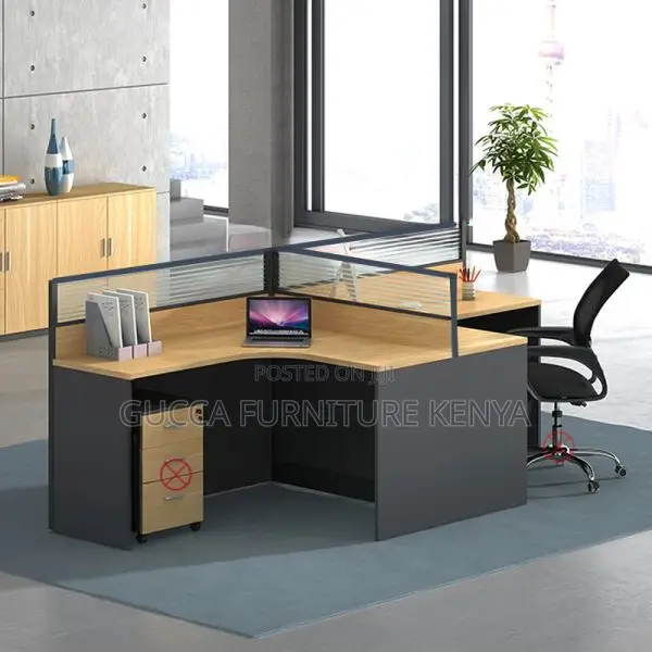 Workstations: 2-Way Ergonomic L-Shape Office Workstation