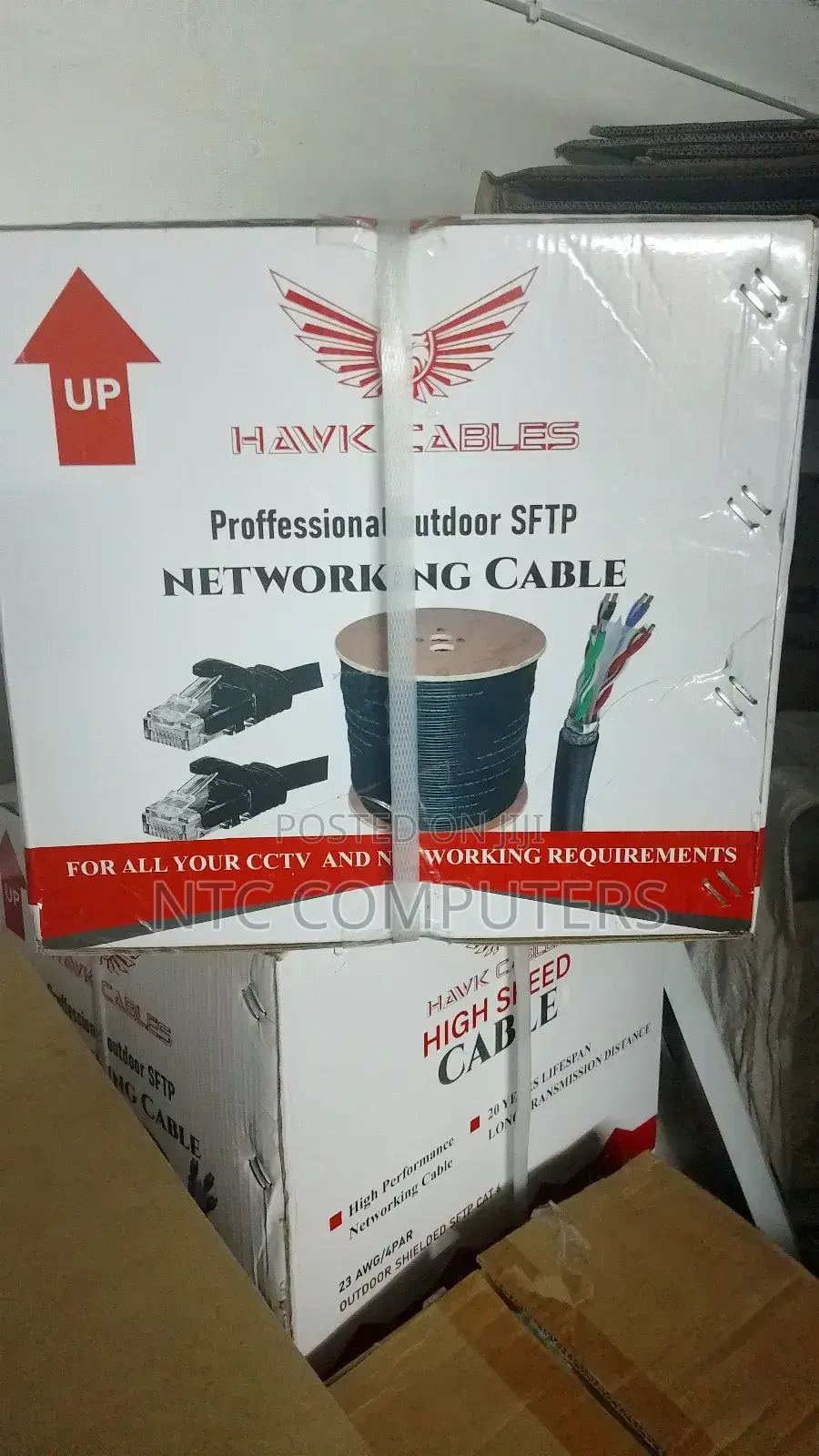 Cat 6 Cable 305 M Outdoor Shielded Cable SFTP Weather Proof
