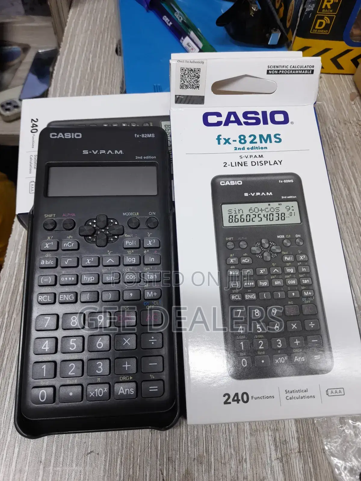 Second Edition Scientific Calculator Casio Fx-82ms,