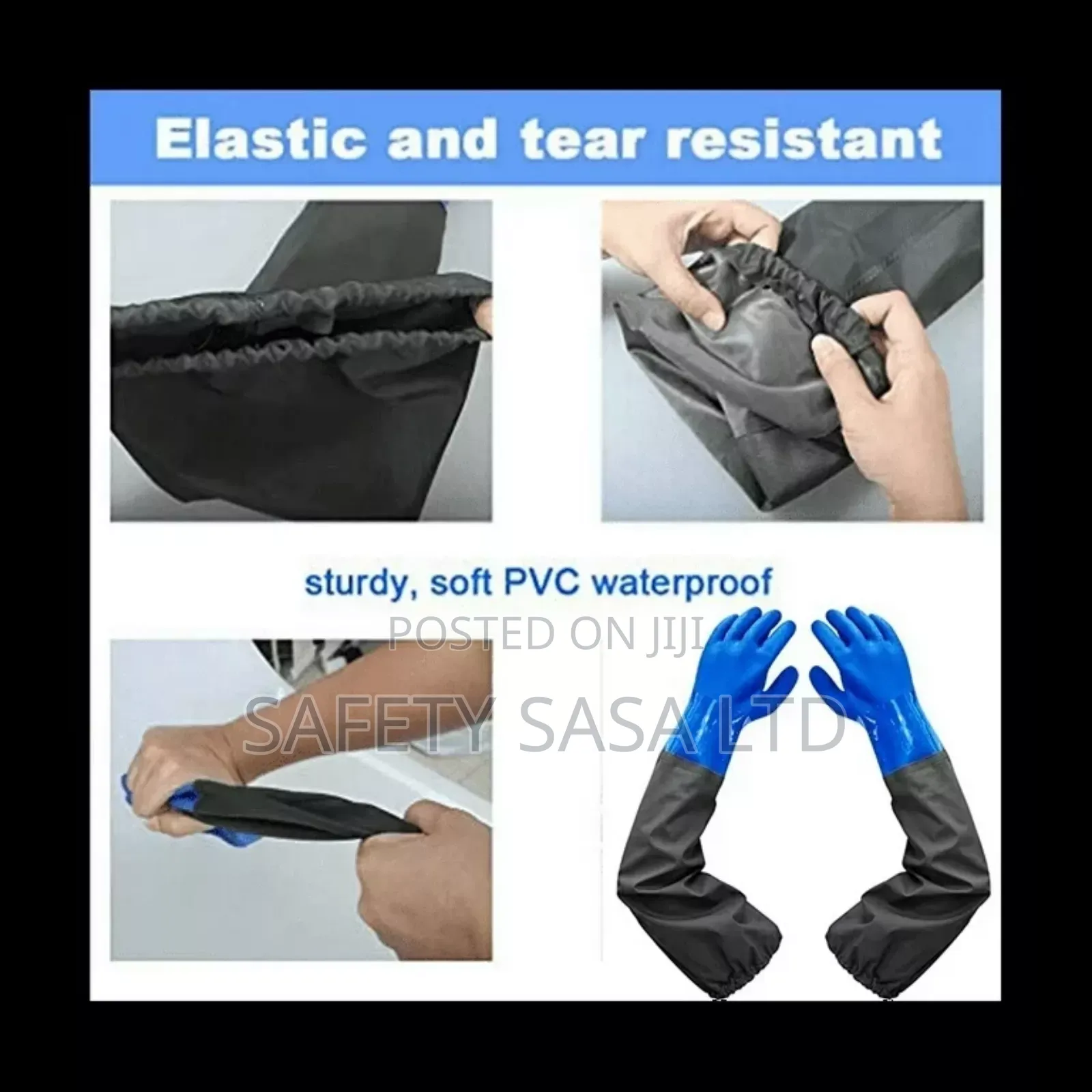 PVC Rubber Chemical Gloves.