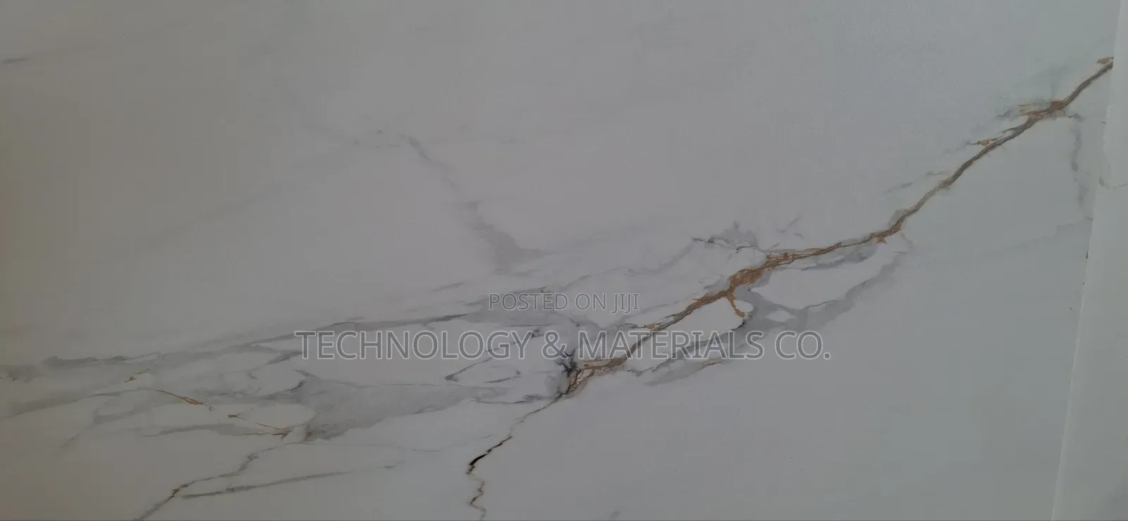White Grey-Gold Kitchen Top