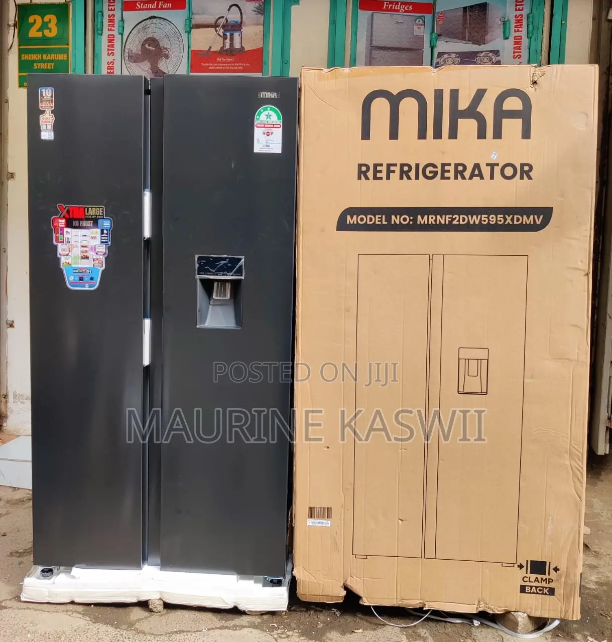 Mika 529 L Side by Side With Refrigerator