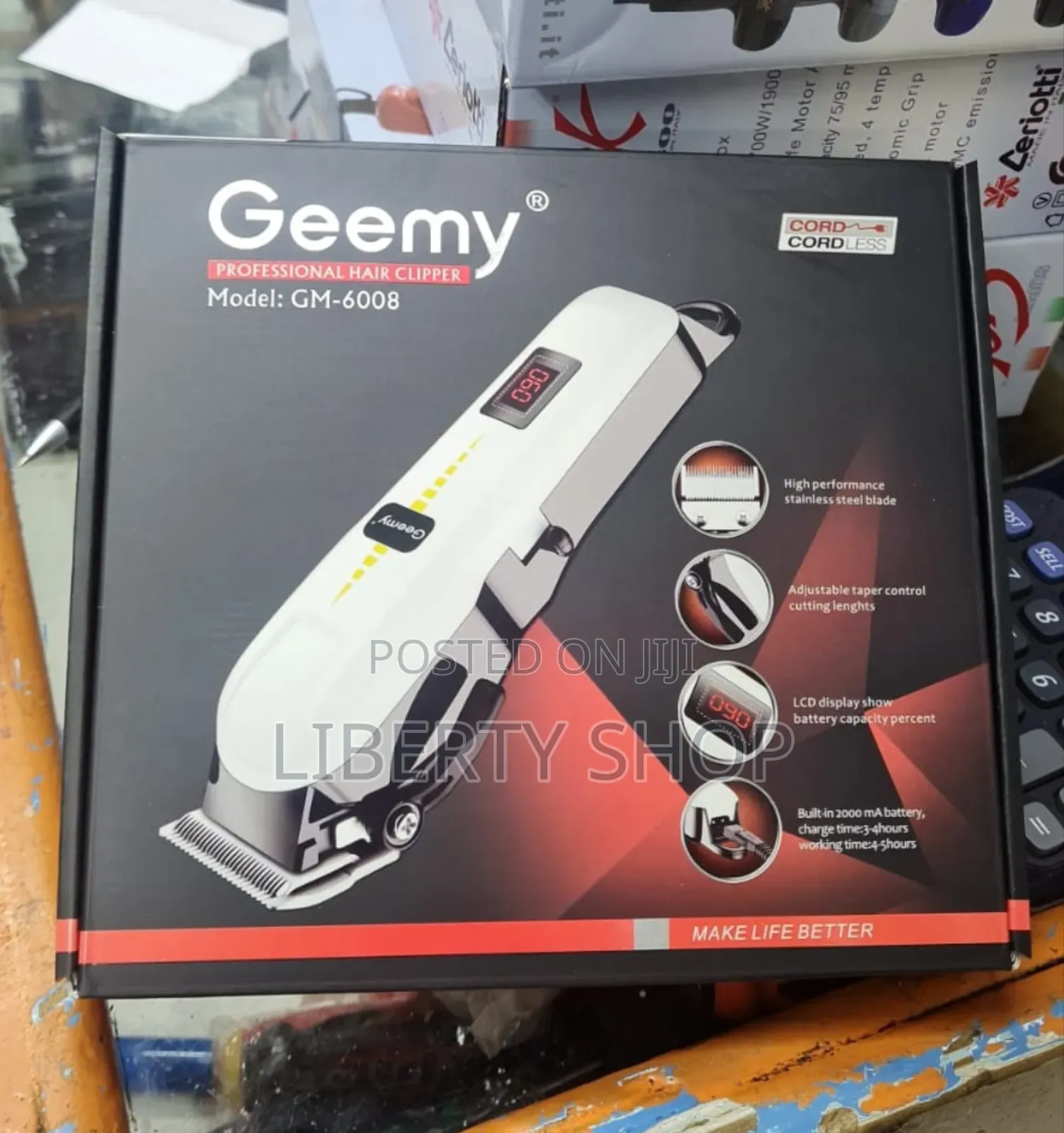 Geemy Rechargeable Commercial Hair Clippers