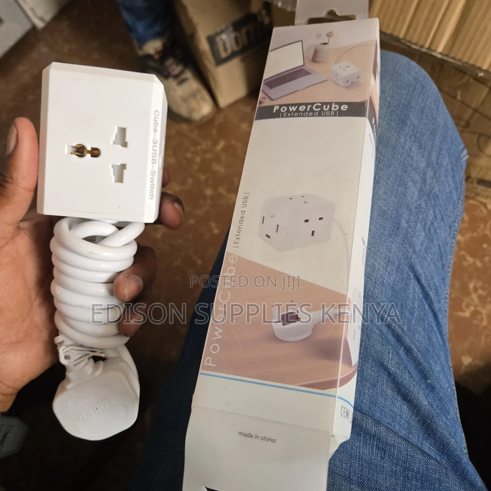 Extension Cables Cube 3 Usb Ports 4 Ways Multiplug Socket