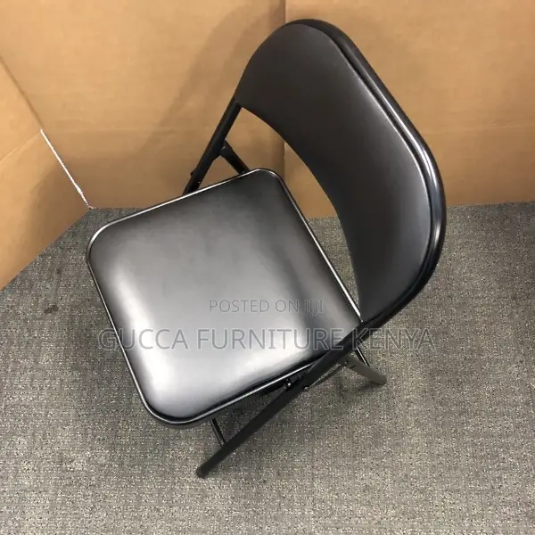 Office Chairs:Black Padded Folding Chairs for Office Home