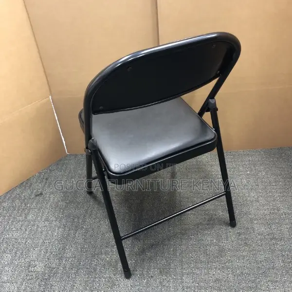 Office Chairs:Black Padded Folding Chairs for Office Home