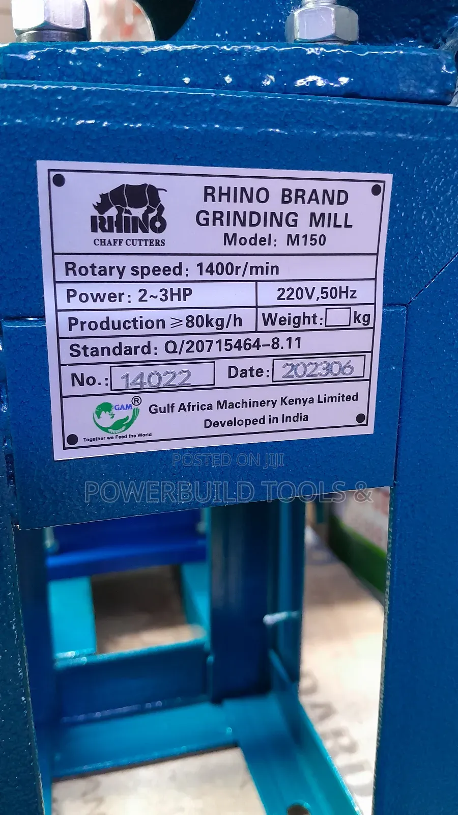 Grinding/Disc Mill Rhino Brand /Uji Flour Machine