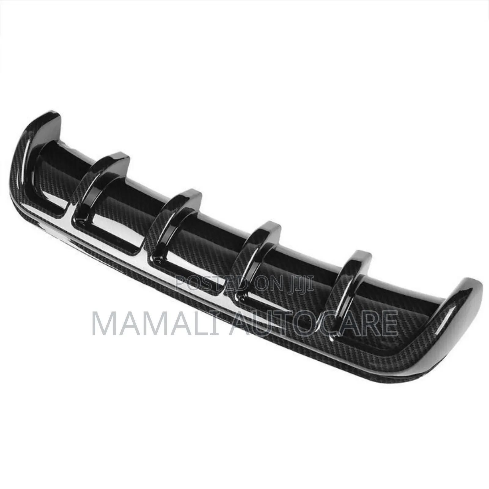 6 Fin Universal Sport Rear Bumper Diffuser – Carbon Finish