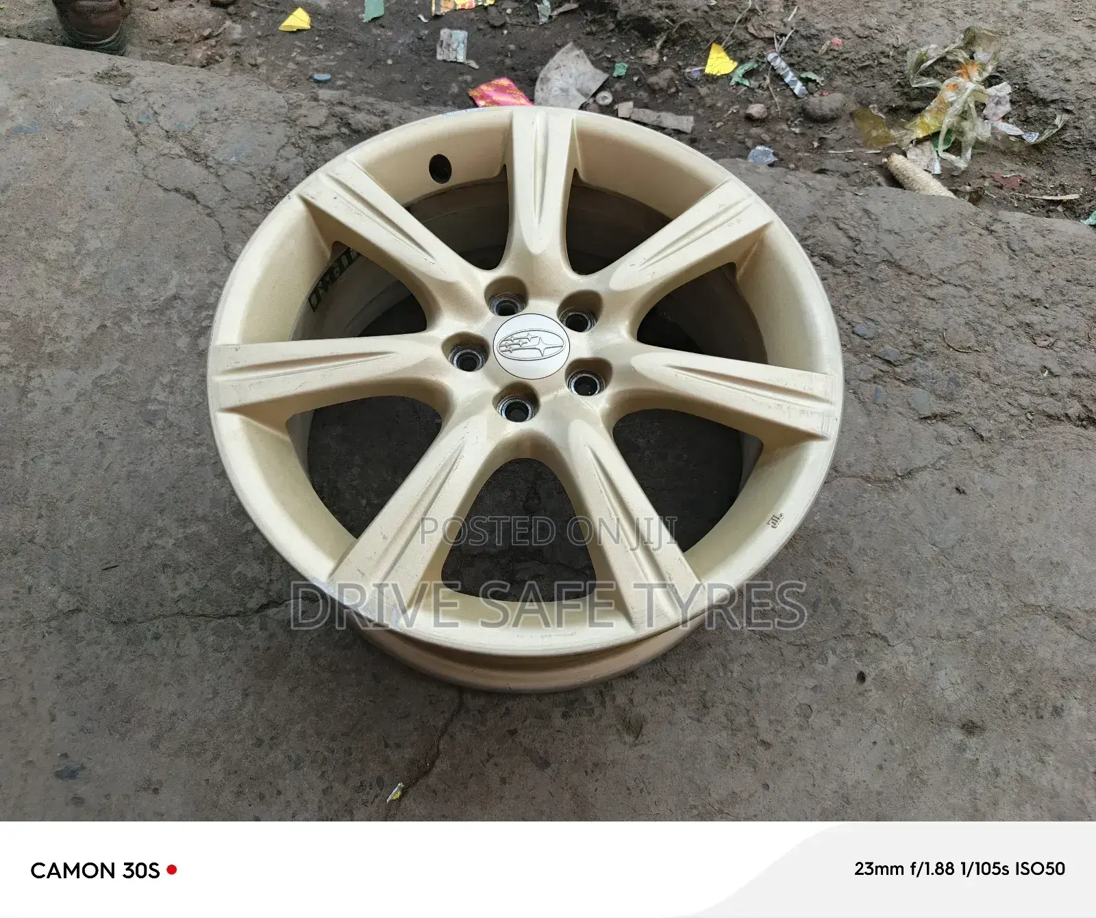 17 Inch Subaru Ex Japan Rims Set Brown