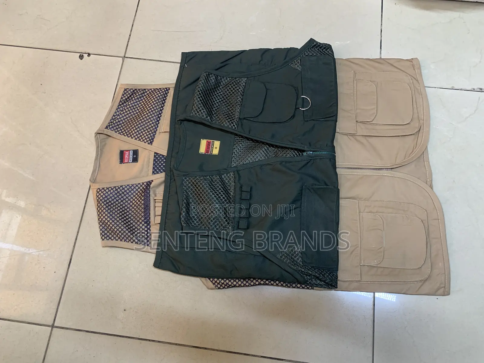 Dark Green And Beige Safari Jackets