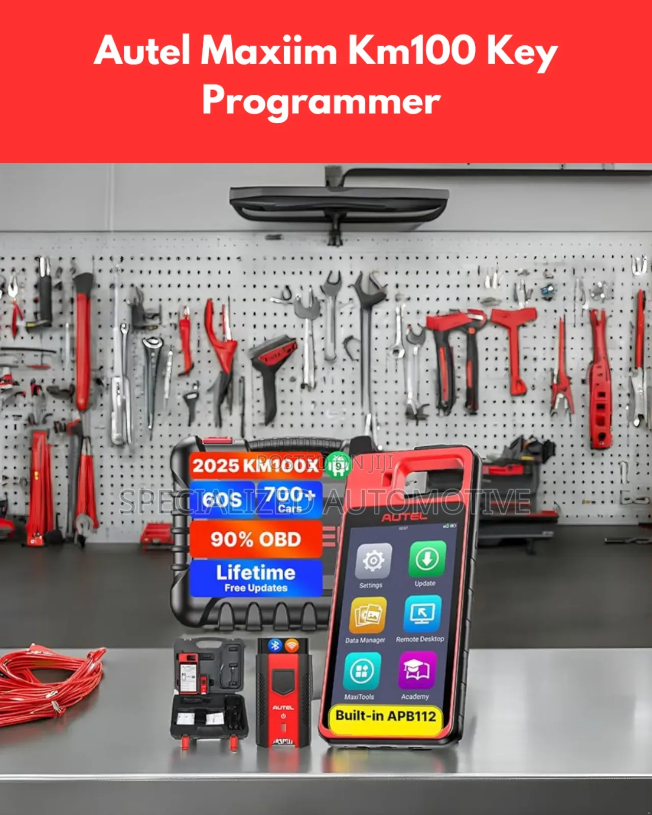Autel Km100 Universal Vehicle Immo Key Programmer Kit