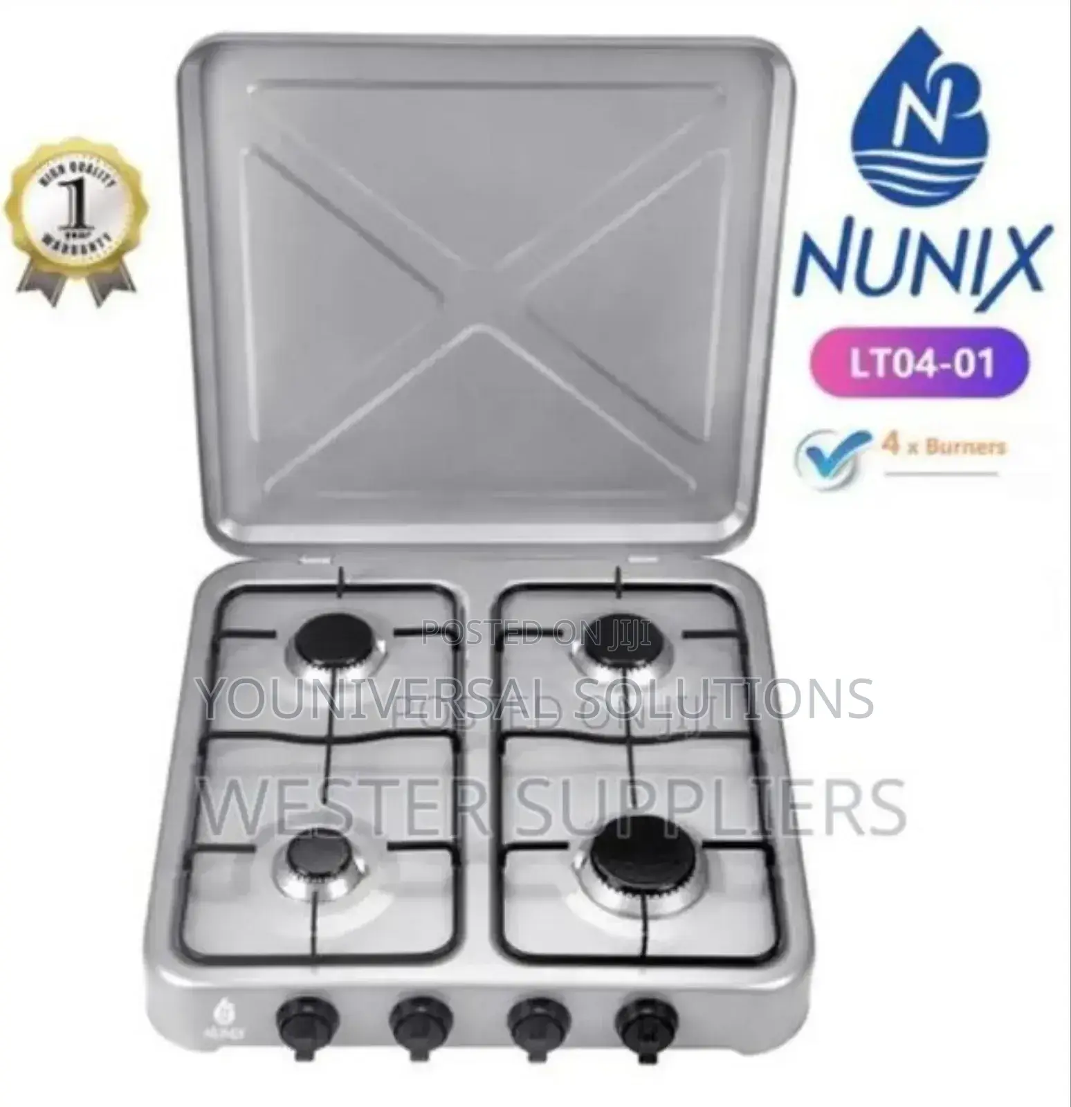 Nunix Full Gas 4 Burner Table Top Cooker