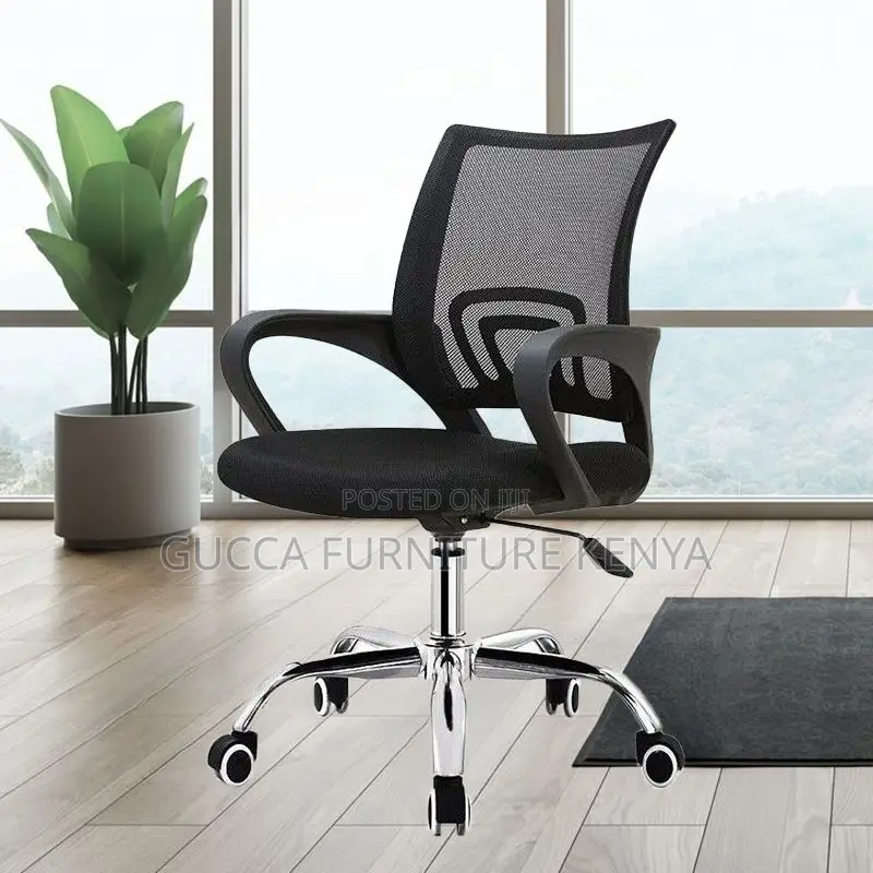 Office Chairs:Adjustable Nylon Ergonomic Upholstered Chair