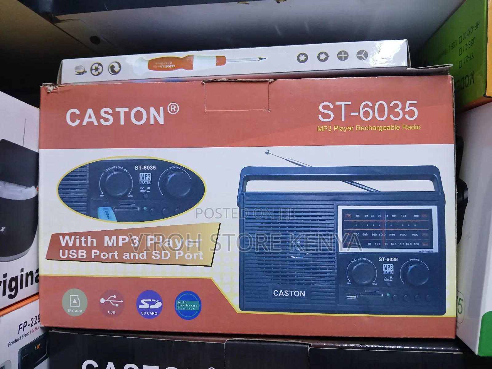 Caston 6035 Rechargeable Radio for Camping