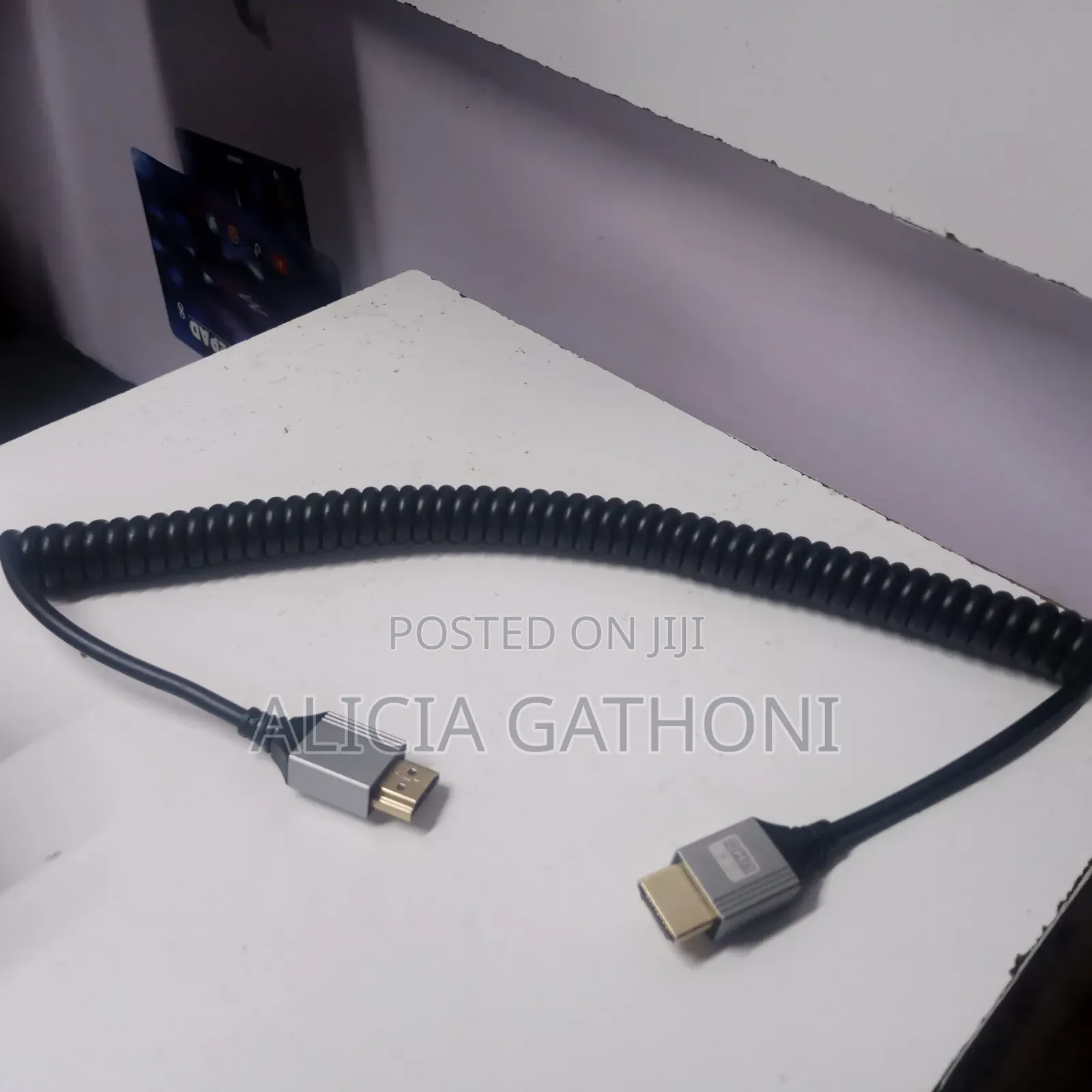 2m Spiral Hdmi to Hdmi Cable