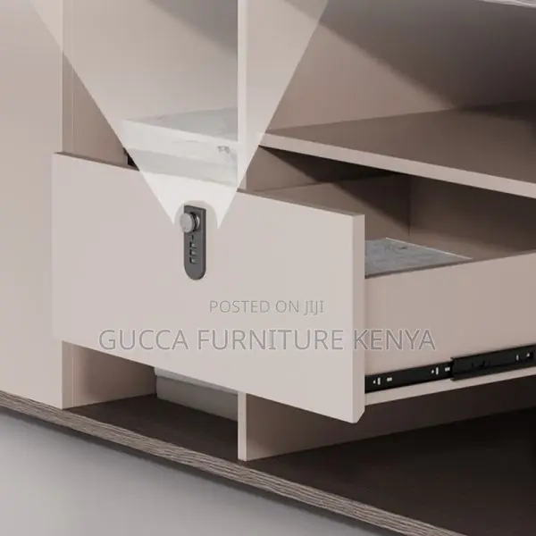Office Tables:180cm Modern Desk With Exterior Storage Unit