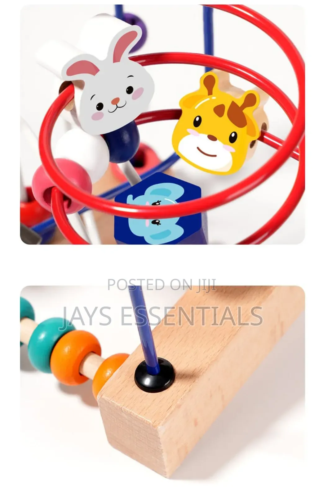 Wooden Animal Bead Maze