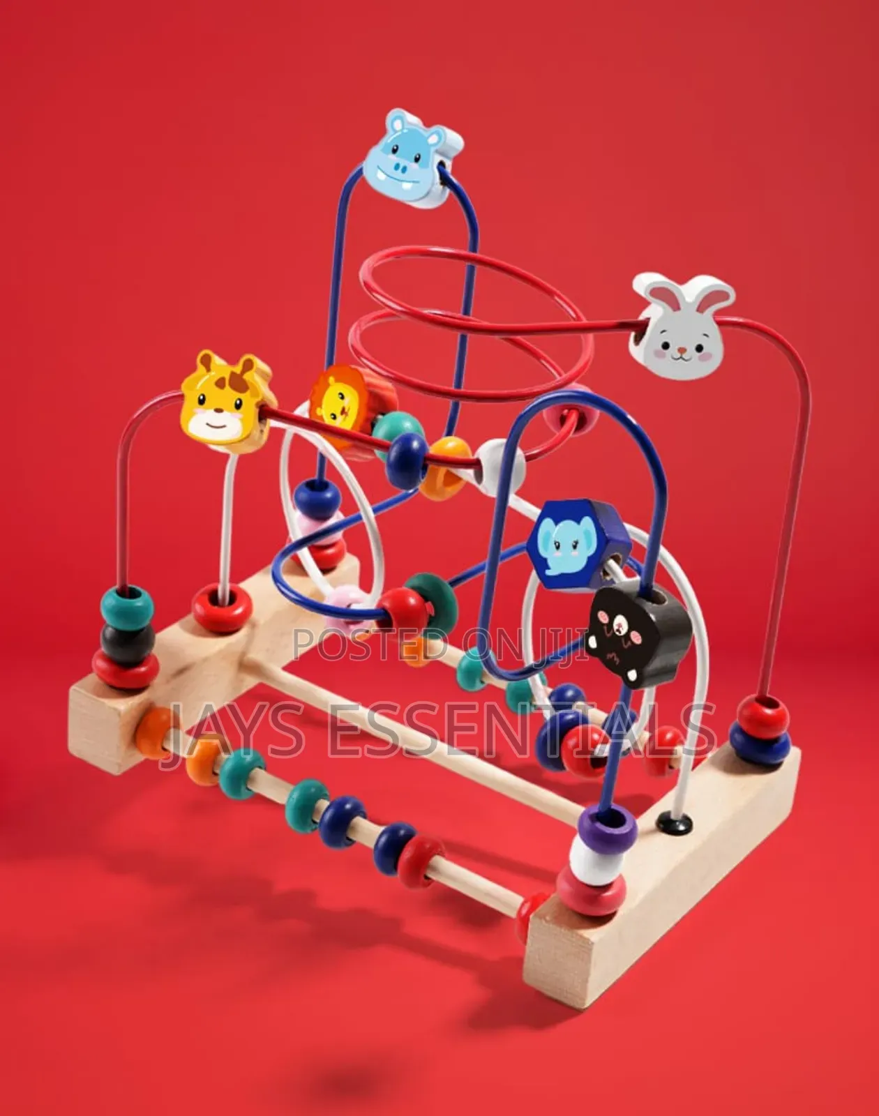 Wooden Animal Bead Maze