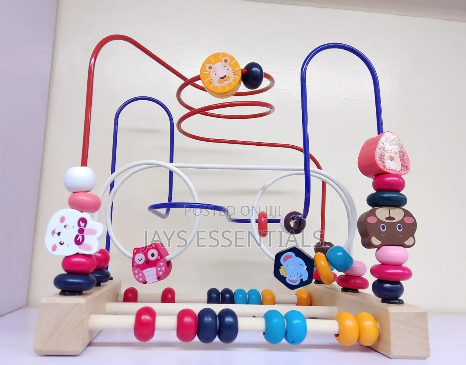 Wooden Animal Bead Maze