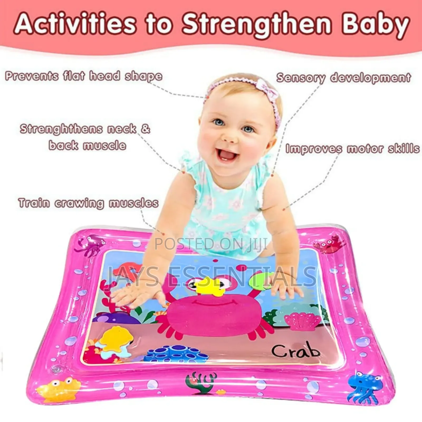 Baby's Tummy Time Inflatable Water Mat
