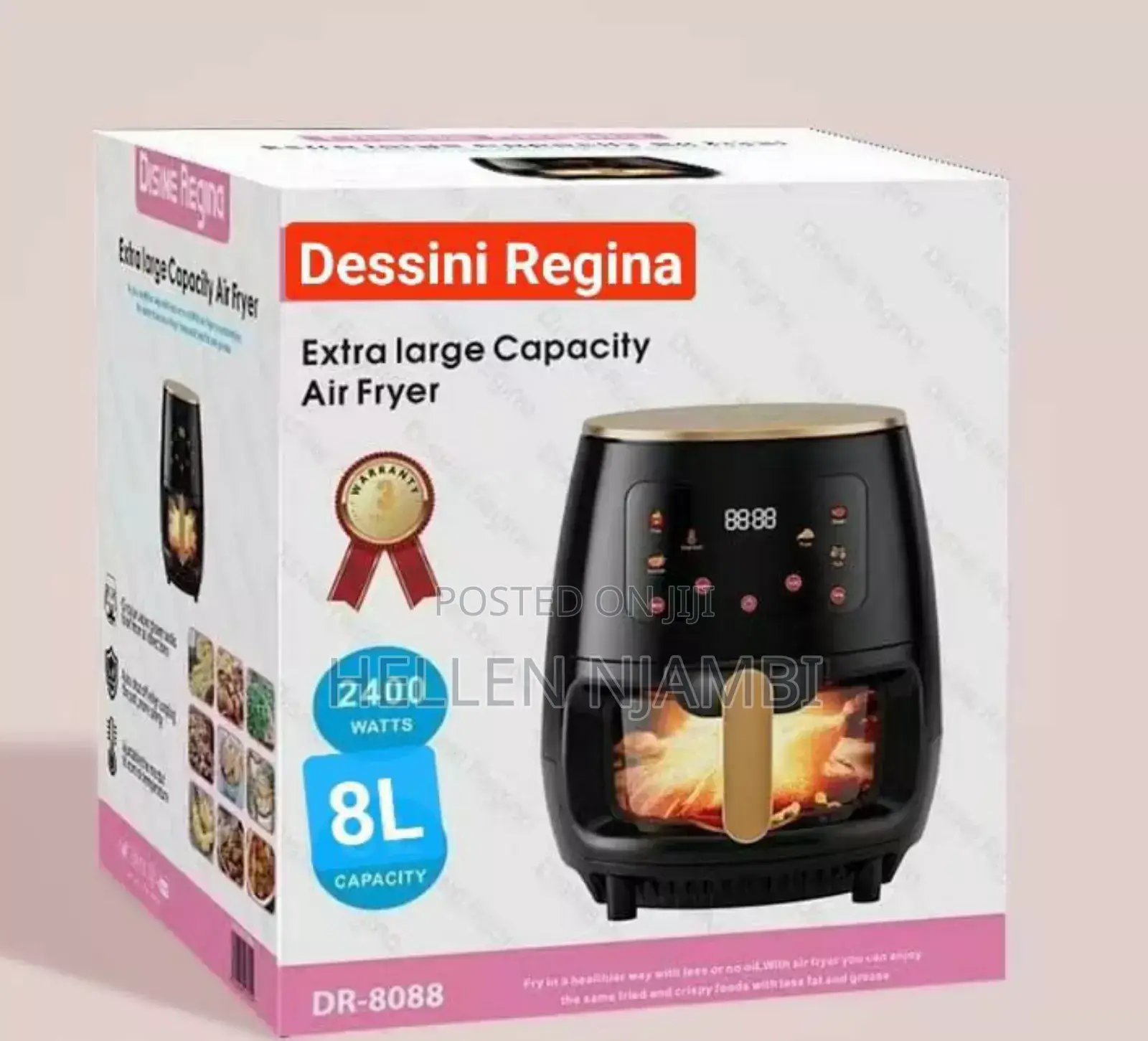Glass Oven Dessini Air Fryer ( Touch Tuner/ Digital Tuner)