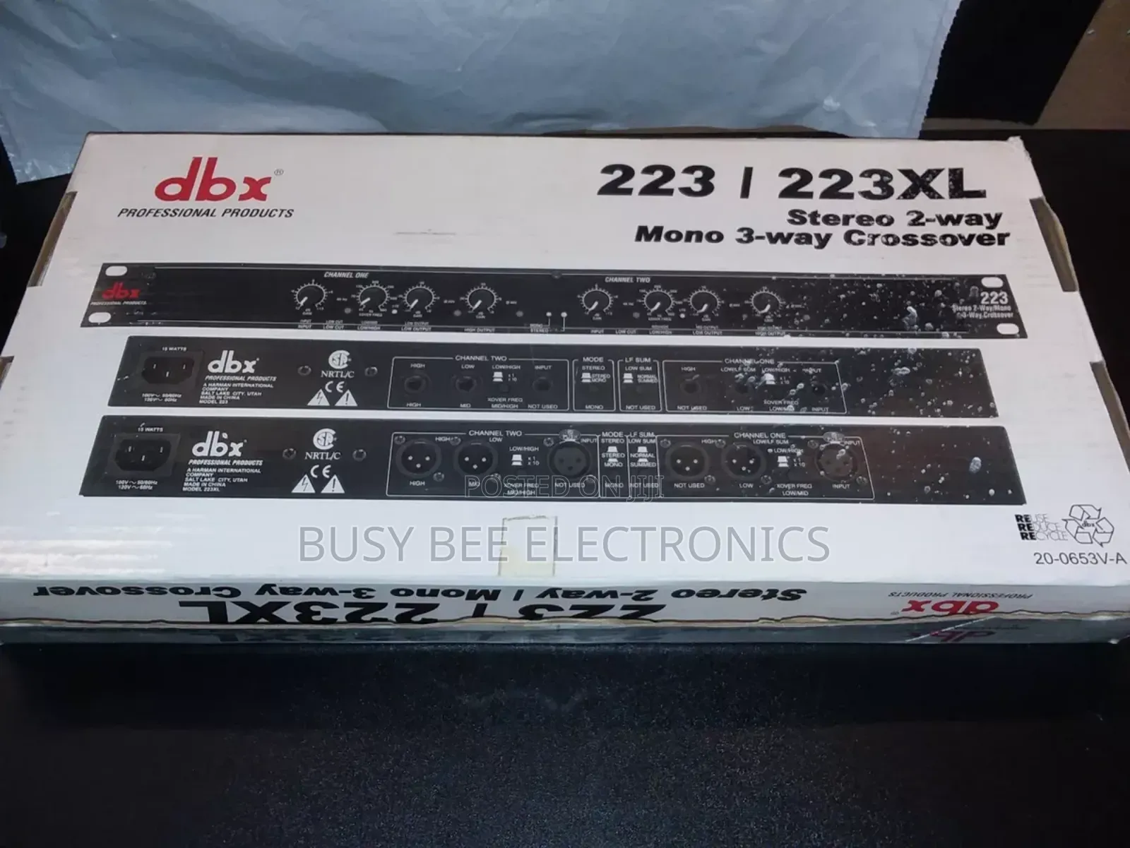 DBX 223xl Stereo 2-Way/Mono 3-Way With XLR Connectors