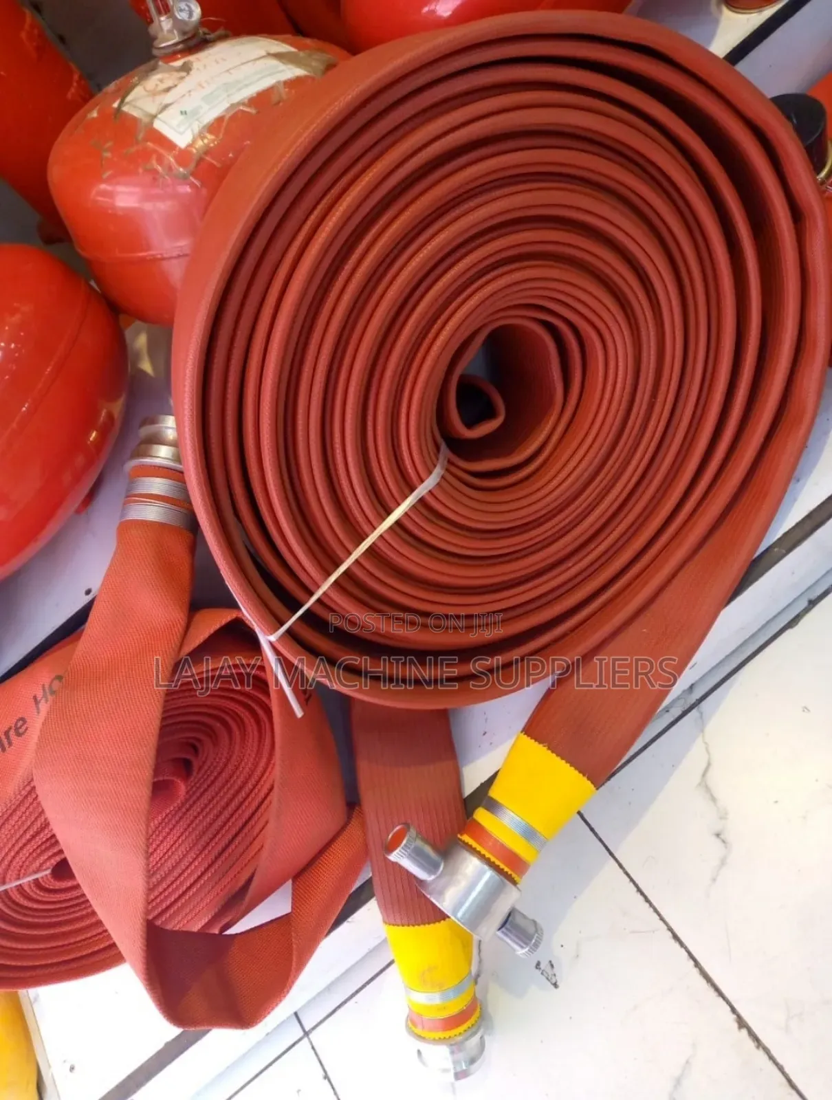 Durable Rubber-Lined Red Delivery Hose 3 Inches
