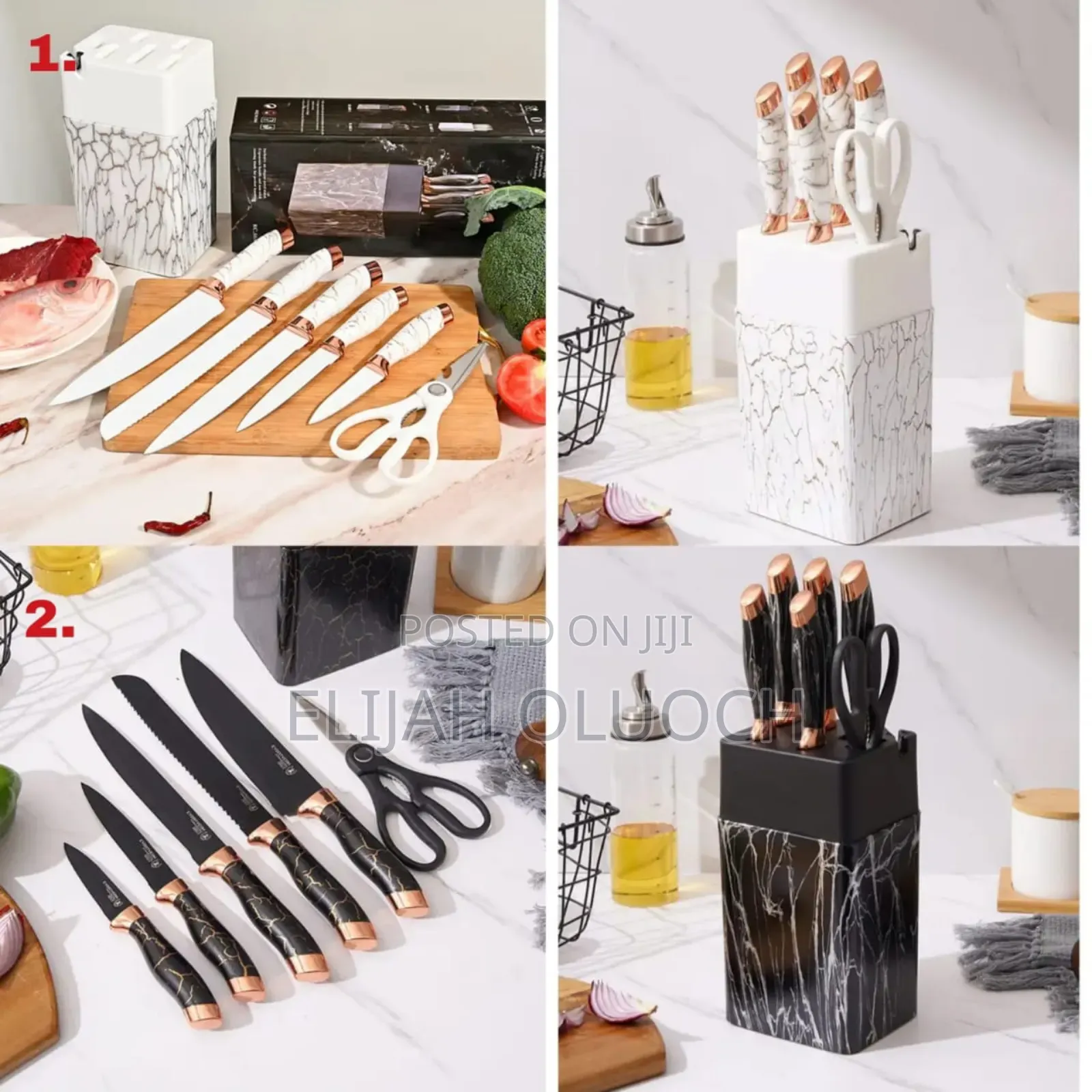 *7 PCS Kitchen Knife Set Inclusive of an Acrylic Stand