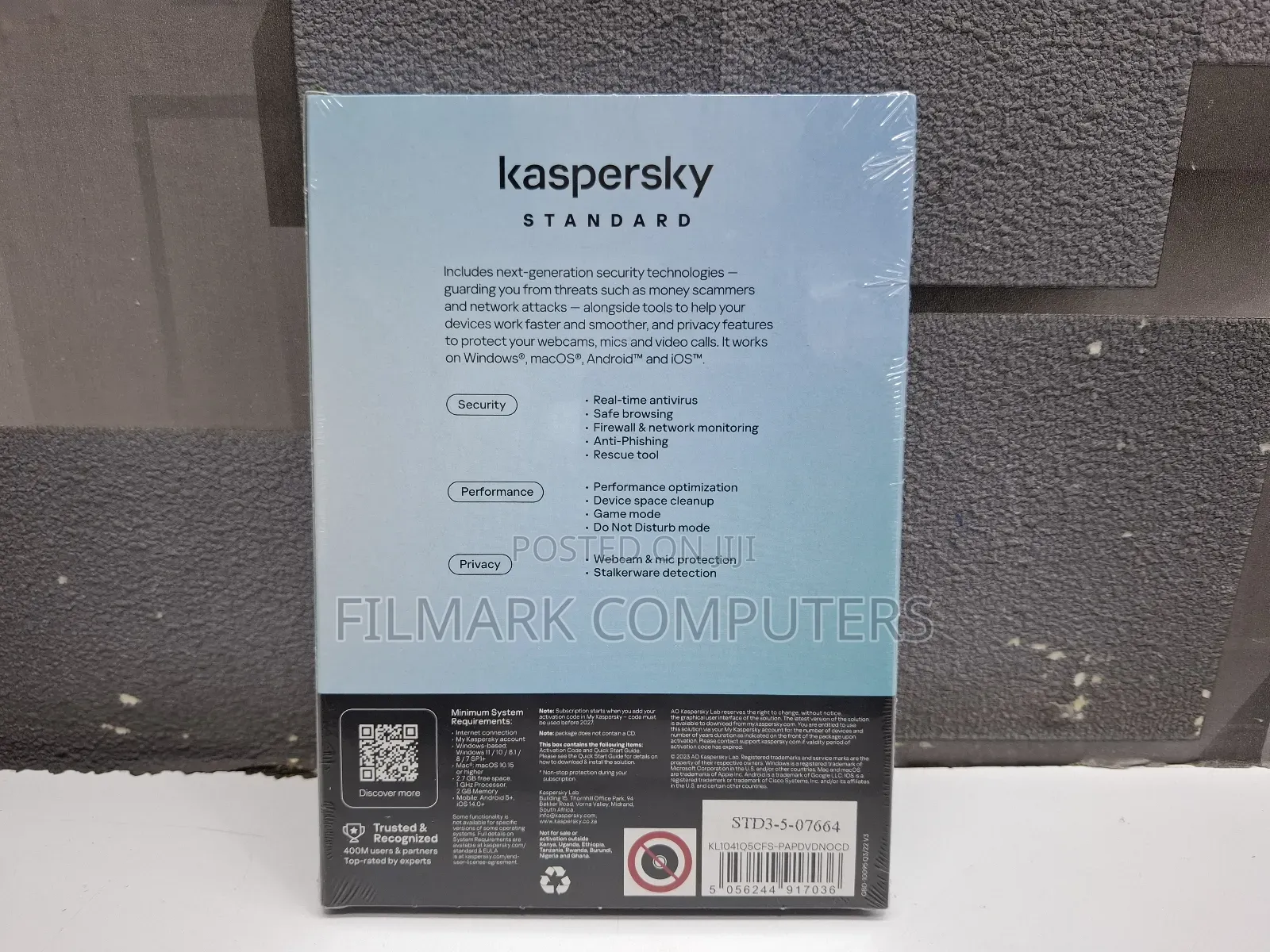 Kaspersky Standard Anti-Virus 3 Devices 1 Year