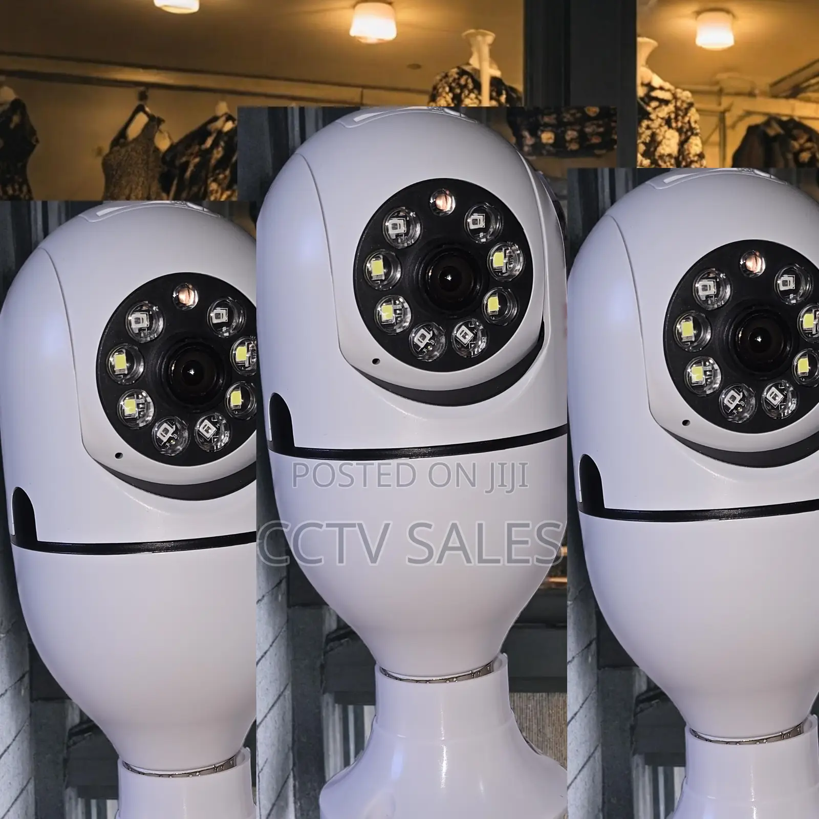Home Security Camera 1080p" Wireless Bulb Camera