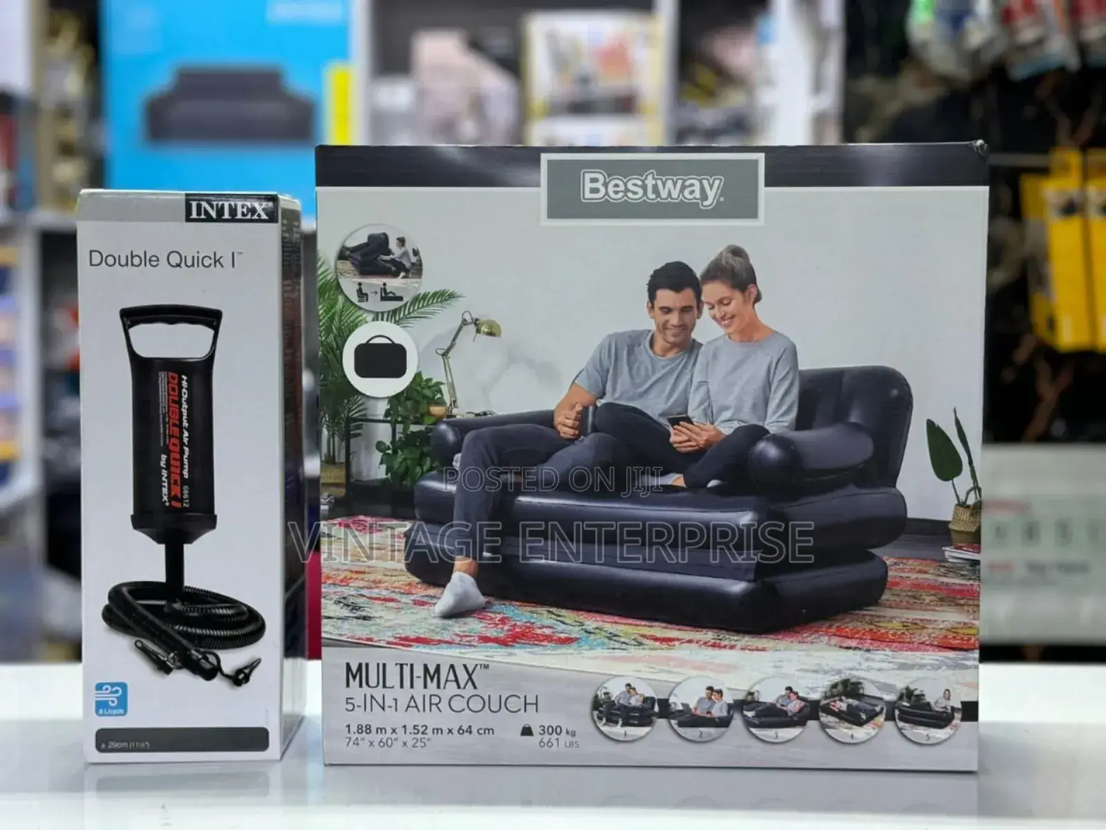 5 in 1 2 Seater Bestway Inflatable Pullout Sofa