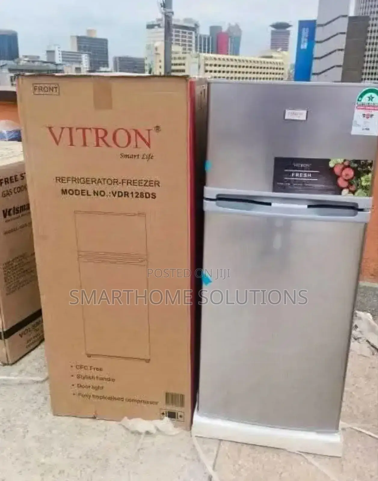 Vitron 128 Litres Fridge Double Door With Freezer Vdr128ds