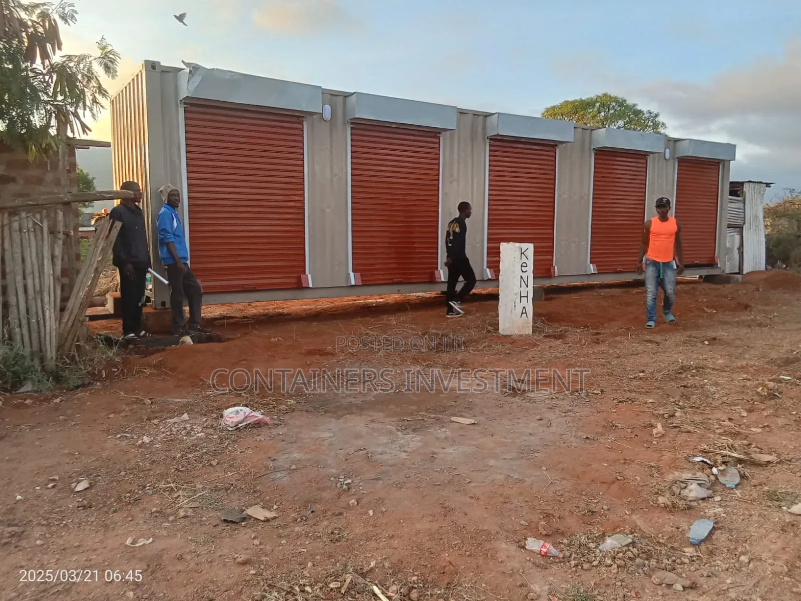 40ft Shipping Container Stall Delivered to Voi- Dealers.