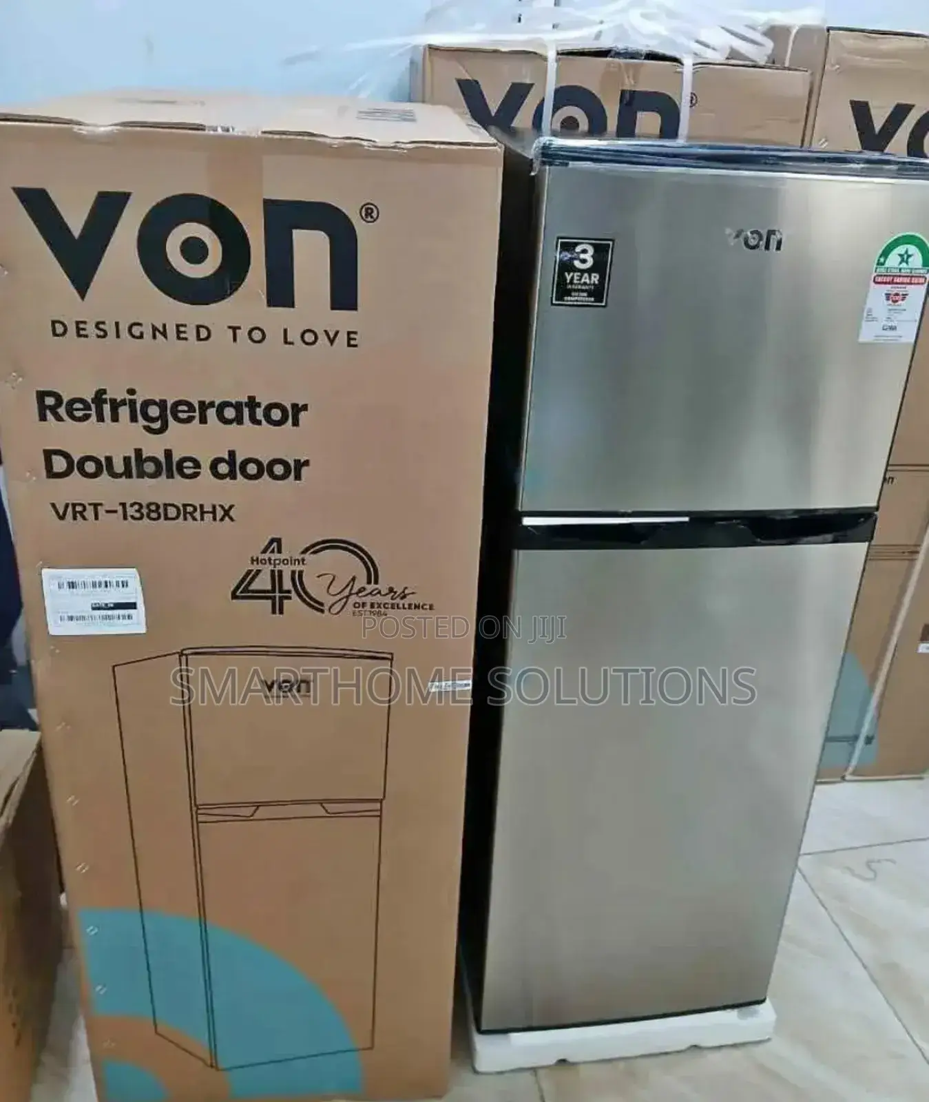 Good Quality Von 138 Litres Double Door Fridge v/N-138l