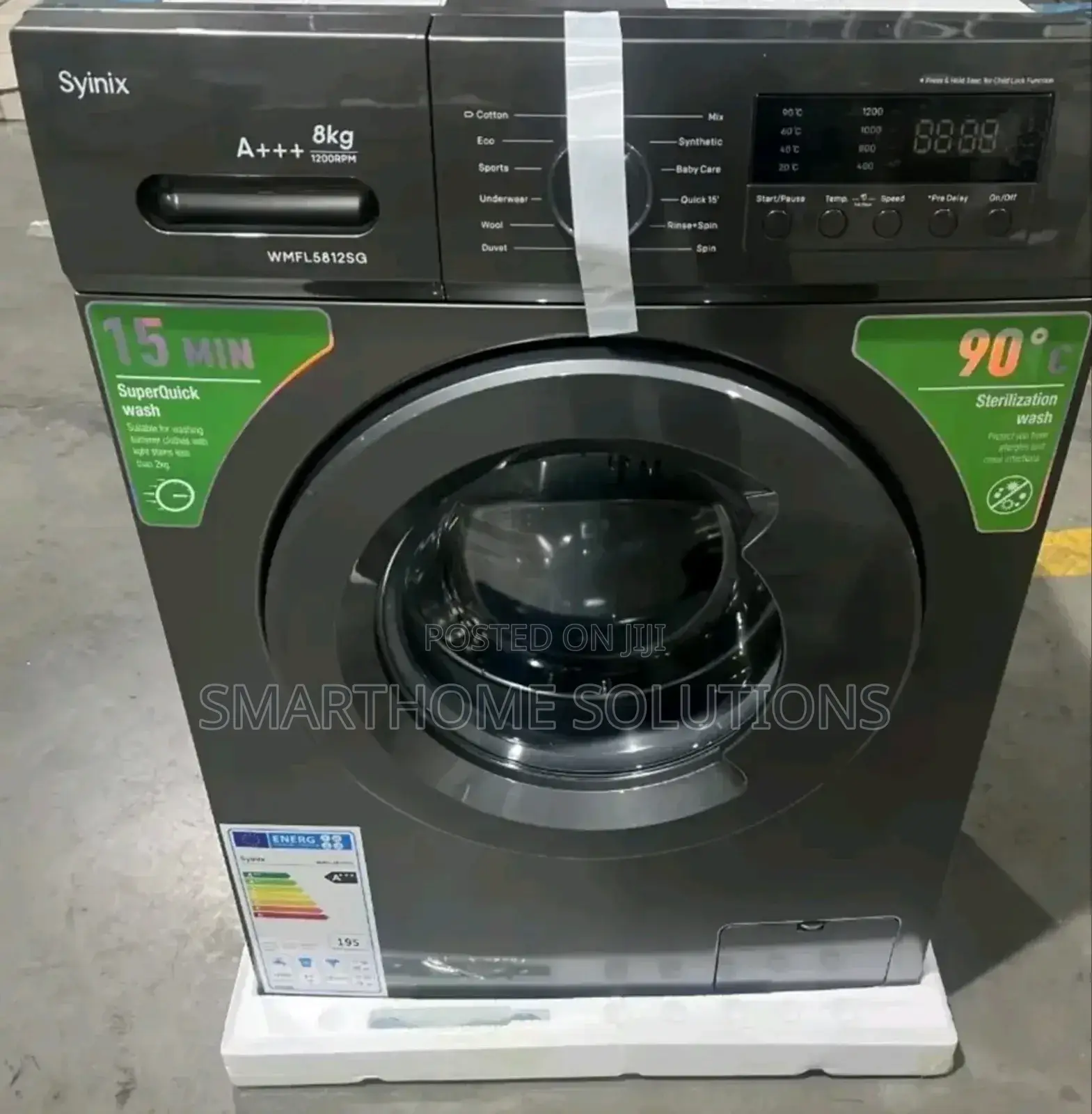 Digital Synix 8kg Washing Machine
