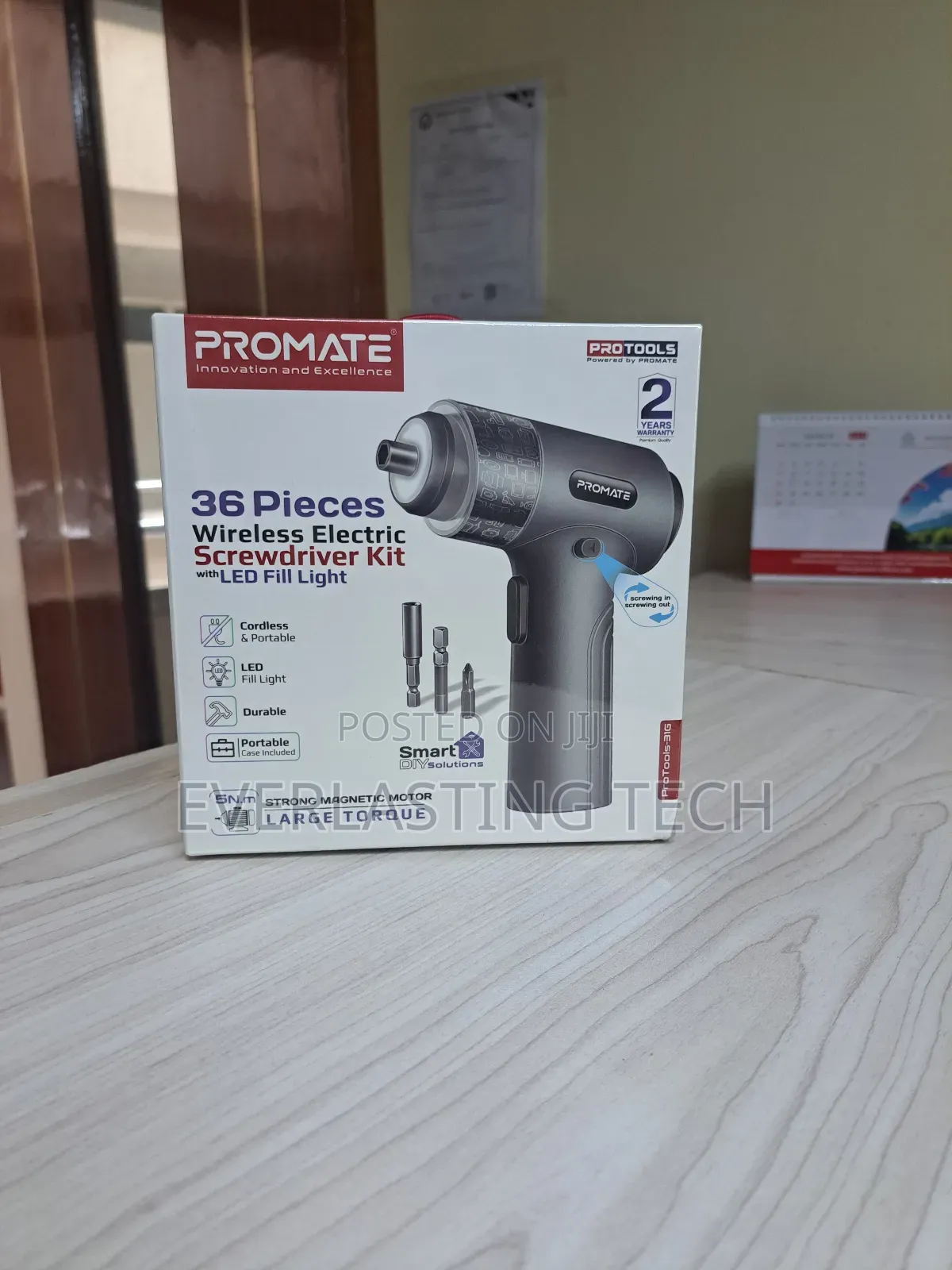 Promate 36-Pieces Wireless Electric Screwdriver Kit