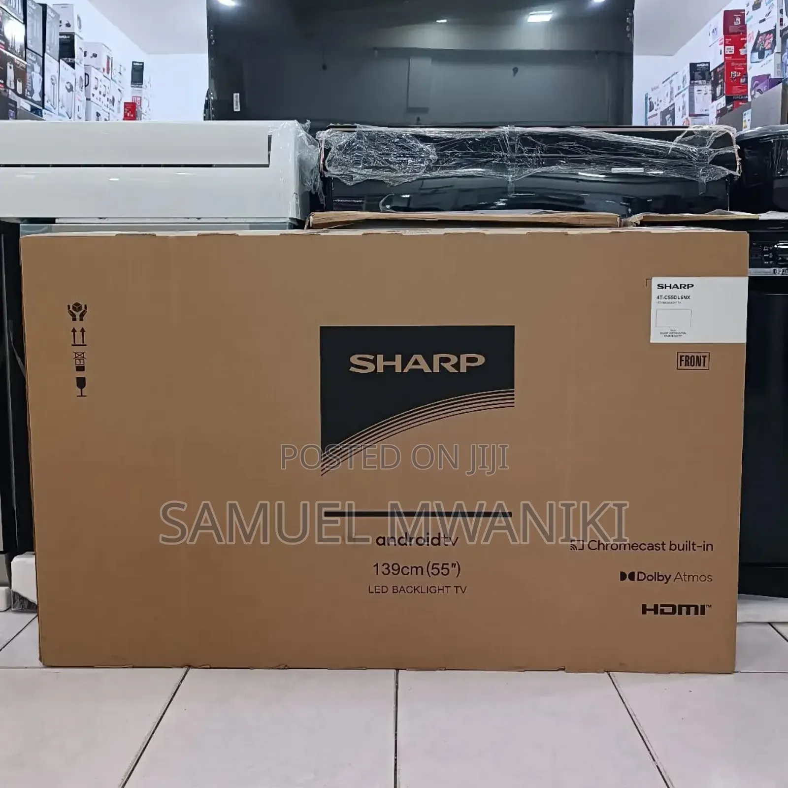 Sharp 55" Uhd Smart Android Tv Frameless New Model