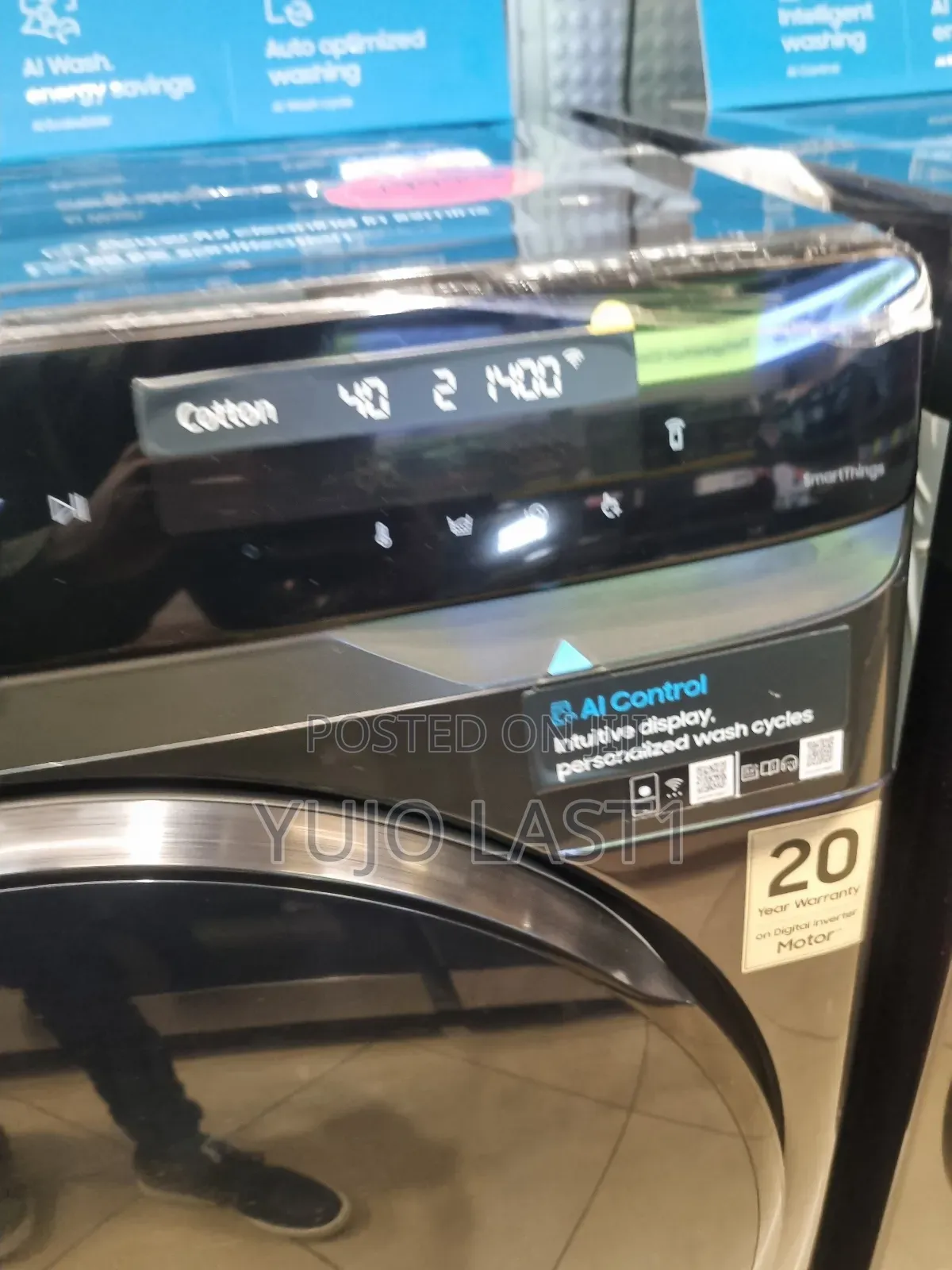 Samsung 21kg Front Load Washer + 12kg Wd21t6300gv