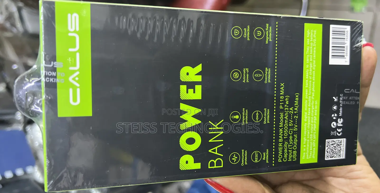 Calus 12watts 10000mah Slim Powerbank