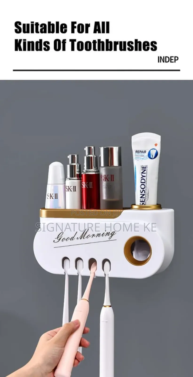Classy Toothpaste/Brush Dispenser