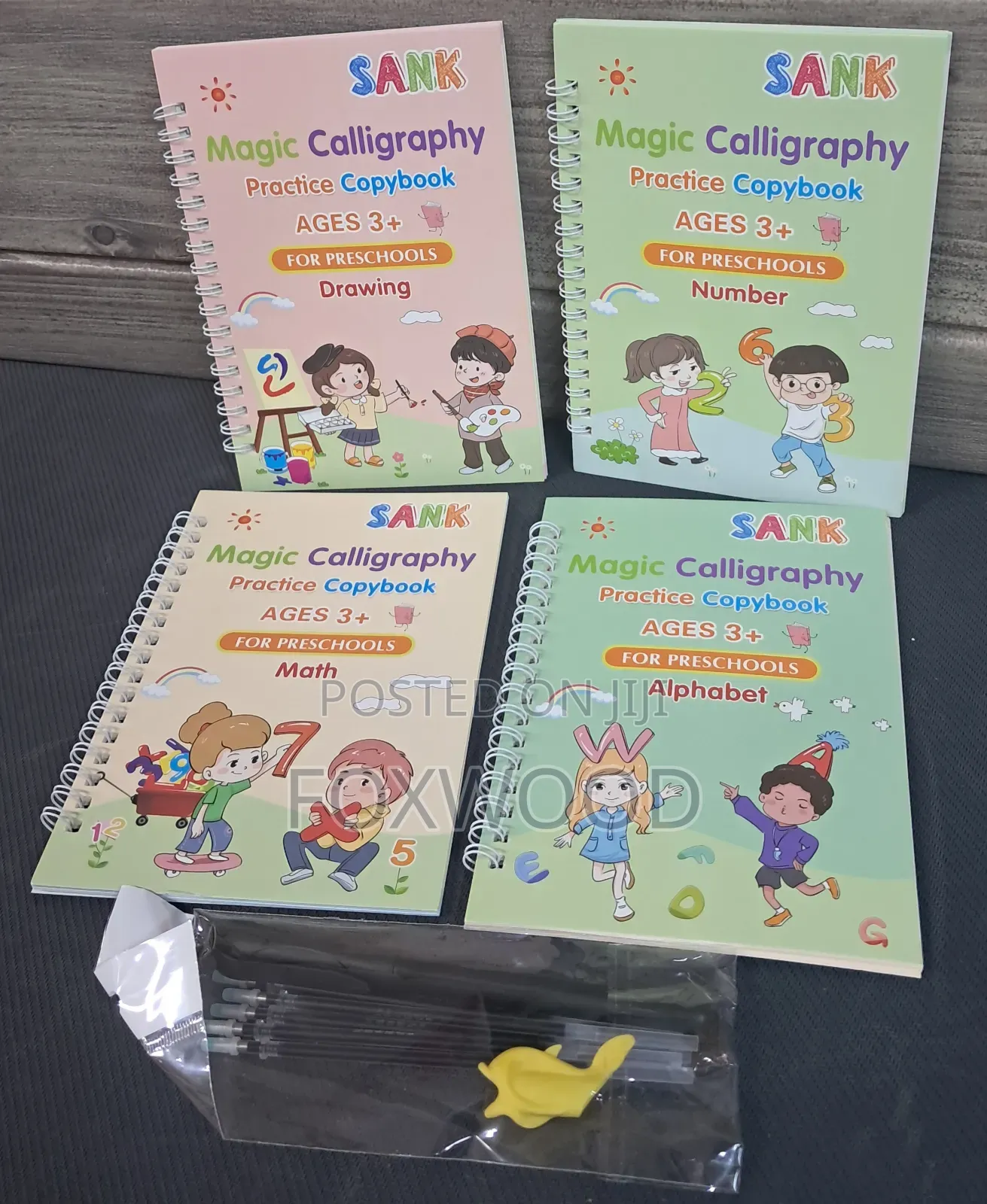 Sank Magic Practice Copybook for Kids (4pcs)