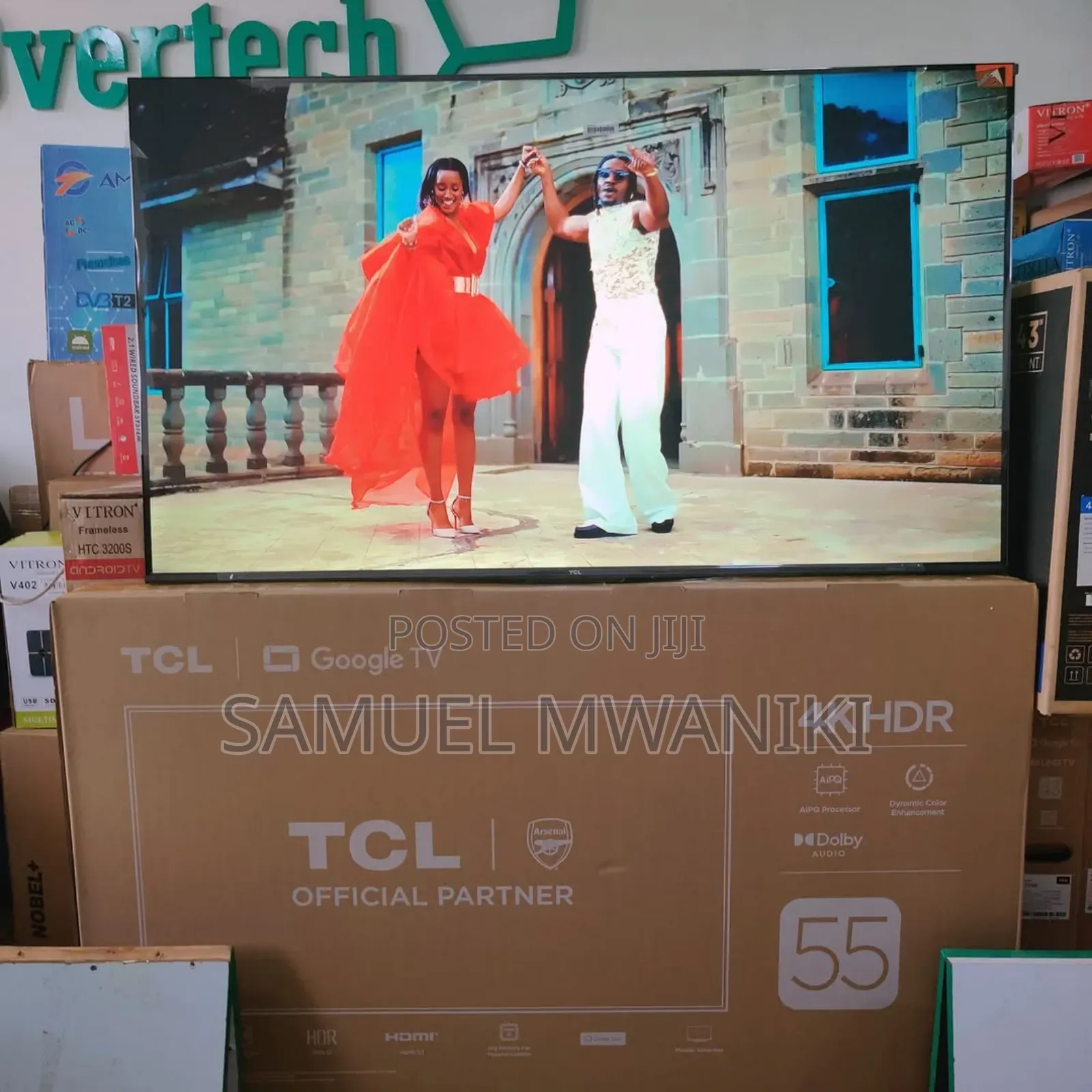 TCL 55′′ Tv Uhd Smart Google Tv With HDR V6c New Model